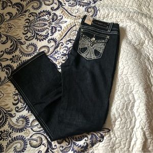 NWT LA Idol USA size 15 Dark blue Denim Jeans